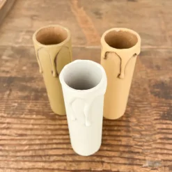 Fourreau imitation bougie avec gouttes E14