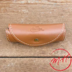 Gant lustreur en cuir de veau et laine