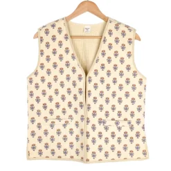 Gilet boutis provençal beige