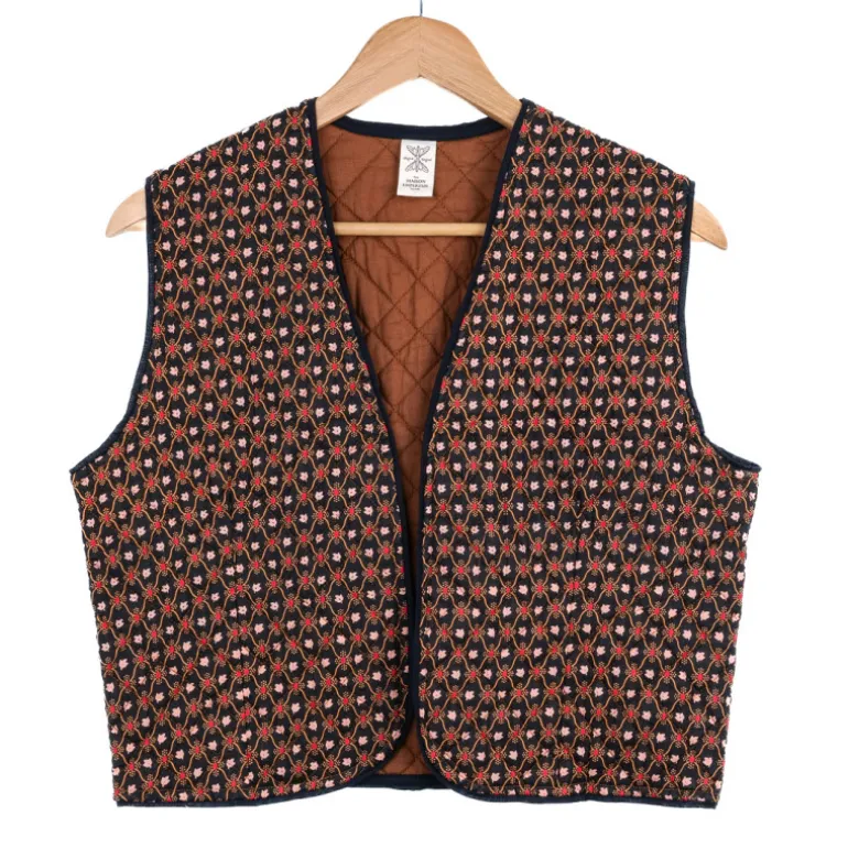 Gilet boutis treille noir