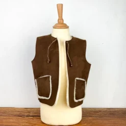 Gilet de berger en peau d'agneau