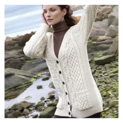 Gilet irlandais crème