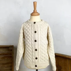 Gilet irlandais enfant écru