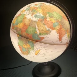 Globe terrestre lumineux Sépia