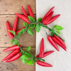 Guirlande de piments rouges