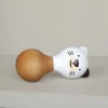 Hochet chat en bois
