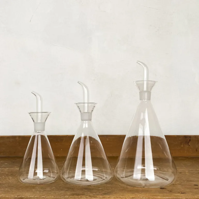 Huilier en verre éprouvette