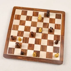 Jeu d'échecs pliable en bois