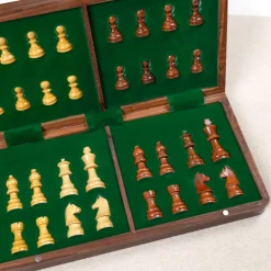 Jeu d'échecs pliable en bois