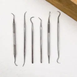 Jeu de 6 grattoirs en inox
