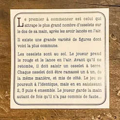 Jeu des osselets Maison Empereur