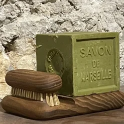 Kit savon de Marseille olive et brosse à ongles