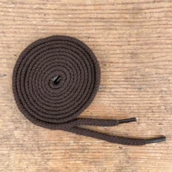 Lacets bruns 120 cm Cordelets 100% coton