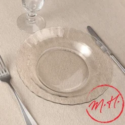 Lot de 6 assiettes creuses Picardie Duralex - transparent