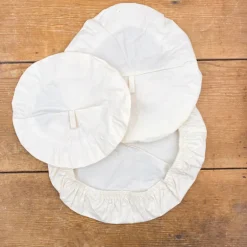 Lot de 3 charlottes de conservation en coton bio