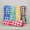 Lot 5 serviettes de table carreaux normand