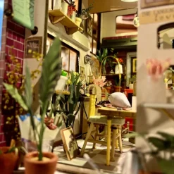 Magasin de fleurs miniature à monter