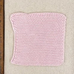 Manique en tricot coloré