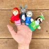 Marionnettes de doigt Petit chaperon rouge