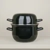 Marmite à moules émaillée