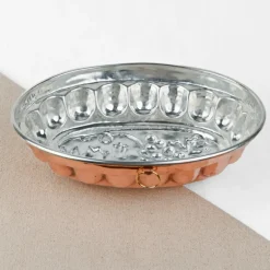Moule à gâteaux ovale en cuivre