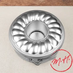 Moule à manqué démontable à 2 fonds en fer blanc