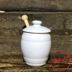 Moutardier en porcelaine hôtelière