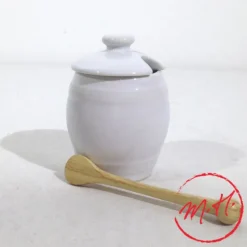 Moutardier en porcelaine hôtelière