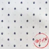 Nappe calisson ronde blanc-bleu