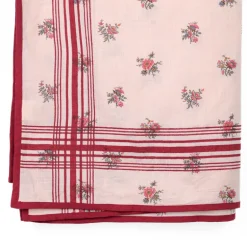 Nappe rose à fleurs