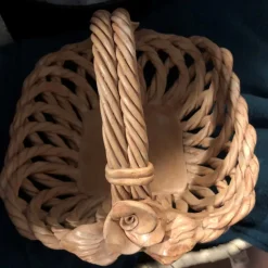 Panier en céramique fleur