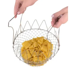 Panier à salade pliable en inox