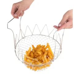 Panier à salade pliable en inox