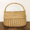 Panier tresses en osier naturel