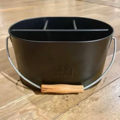 Panier à ustensiles métal et poignée bois