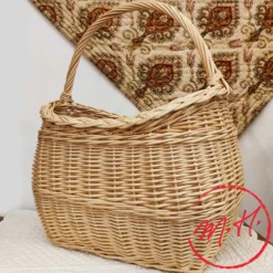 Panier vendéen en osier naturel