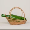 Panier-verseur en paille tressée