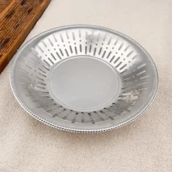 Panière à pain ronde en inox