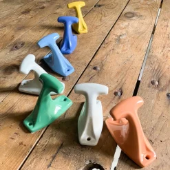 Patère en porcelaine de Limoges