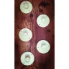 Patère ronde céramique artisanale blanche