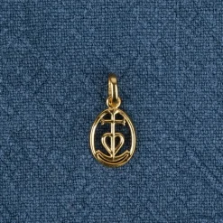Pendentif Croix de Camargue vermeil