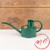 Petit arrosoir en métal émaillé vert 0,5 L