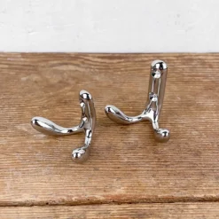 Petit Crochet double en laiton massif « Colibri »