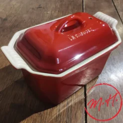 Petite terrine cerise avec presse Le Creuset