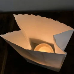 Photophore en papier à décorer