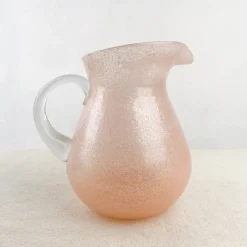 Pichet en pâte de verre soufflé 1,6L
