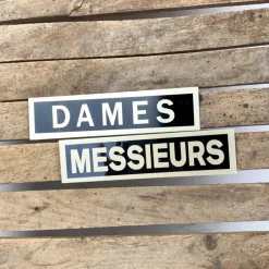 Pictogramme toilettes Dames / Messieurs