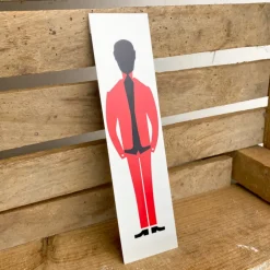 Pictogramme toilettes rouge & noir