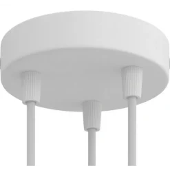 Plafonnier 3 sorties en acier Ø12 cm