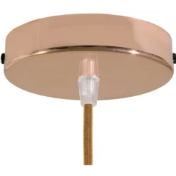 Plafonnier sortie simple en acier Ø12cm